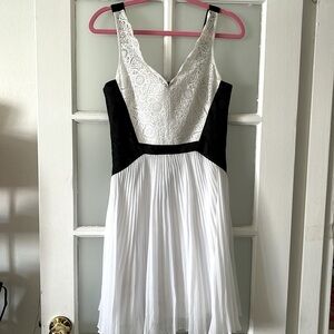 Maxandcleo black and white dress